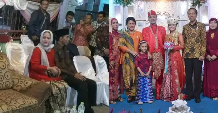 3 Pernikahan orang biasa ini dihadiri Presiden Jokowi & Ibu Negara