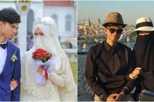 11 Potret kemesraan qari ganteng Muzammil dan istri, bikin meleleh