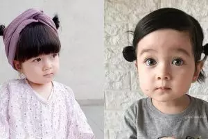 10 Potret Eri Fujie, balita yang bikin heboh karena keindahan matanya