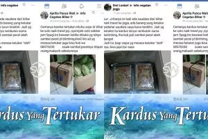 Kisah unik dan lucu, 2 kardus yang tertukar ini ketemu di Facebook
