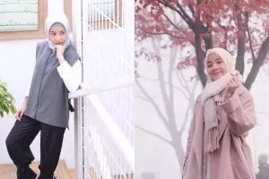 10 Gaya berhijab Natasha Rizki, modis dan menawan