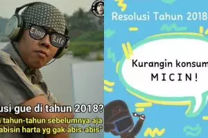 10 Meme resolusi tahun 2018 yang paling gokil abis