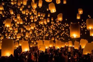 2.500 Lampion warnai pergantian tahun di Borobudur