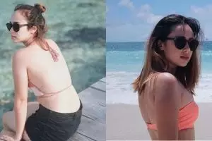 Pamer pundak dan punggung, 10 foto Pamela Bowie ini dipuji warganet