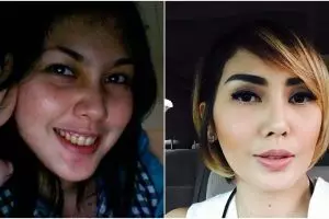 Unggah foto berhijab,ini 10 transformasi Fenita Arie sejak awal karier