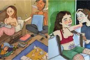 14 Ilustrasi kebahagiaan pasangan ini bukti cinta tak butuh syarat 
