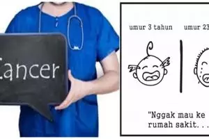 10 Ilustrasi ketabahan cewek pengidap kanker ini bikin haru 