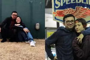 10 Potret kemesraan Poppy Sovia dan tunangannya, sederhana & romantis