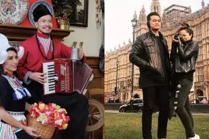 7 Gaya pasangan seleb saat bulan madu, romantis banget