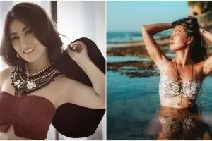 10 Pose aduhai Chef Priscil, koki seksi yang doyan liburan ke pantai