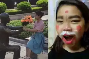 8 Tingkah lucu Yannie Kim, cewek Indonesia pemain K-Drama