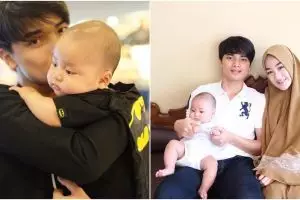 10 Gaya Alvin Faiz saat asuh anak, telaten momong putranya yang lucu