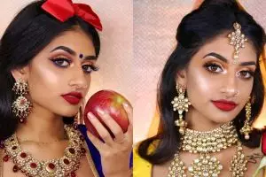 Cewek India ini ubah dirinya jadi 8 putri Disney, ini potretnya
