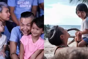10 Potret imutnya anak Ernest Prakasa, ceriwis dan pintar merayu