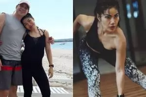 10 Penampilan istri Ari Wibowo, makin tua malah makin atletis