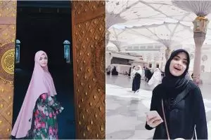 12 Gaya Vebby Palwinta saat berhijab, banyak yang bilang makin cantik