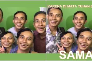 5 Foto 'di mata Tuhan kita semua sama' bikin mules nahan tawa