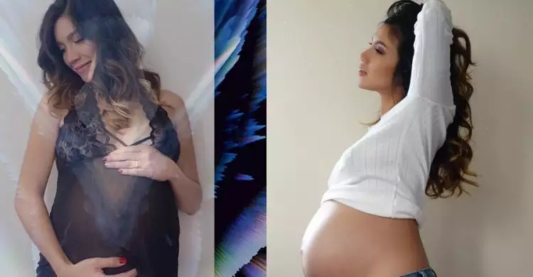 10 Foto maternity Girindra Kara eks 'Prima' OK-JEK, cantiknya natural