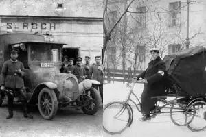 15 Foto jadul mobil ambulans 100 tahun lalu, bentuknya nggak disangka 