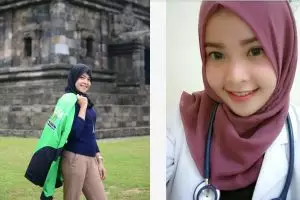 10 Pesona Alviola Putri, si bidan cantik sekaligus driver ojek online