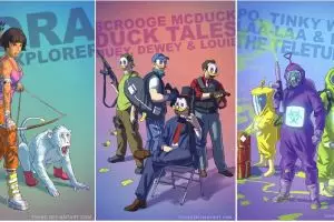 15 Karakter film favorit anak-anak ini diubah jadi sadis, duh