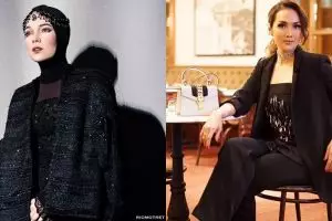 9 Seleb cantik yang gemar memakai busana serba hitam, cantik & menawan