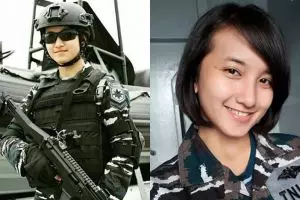 10 Pesona Dina Abharina, TNI cantik bikin para cowok pengen 'ditembak'