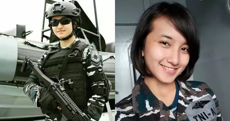 10 Pesona Dina Abharina, TNI cantik bikin para cowok pengen 'ditembak'