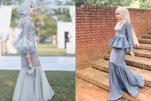 Bak putri duyung, ini 7 gaya mermaid dress buat hijabers   