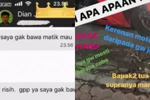 Harusnya jemput pakai matic, tapi motor driver ojol ini bikin kaget