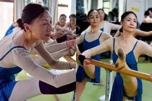 10 Gaya gemulai nenek-nenek menari balet, lentur banget tubuhnya