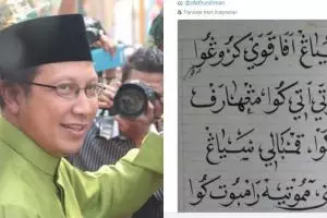 Dikira manuskrip tua, isi tulisan arab ini mengejutkan Menag Lukman