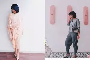 7 Gaya outfit cewek untuk menyamarkan paha besar ala Fitri Tropica