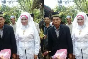 Kisah haru di balik pernikahan nenek 60 tahun, ada penantian sejati