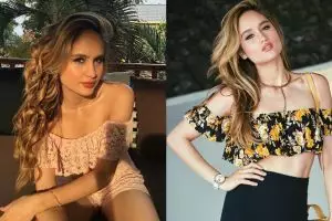 10 Pose seksi Cinta Laura saat kenakan dress perlihatkan pundak