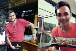 Selain Stuart Collin, ini 4 artis yang nggak gengsi jualan kaki lima