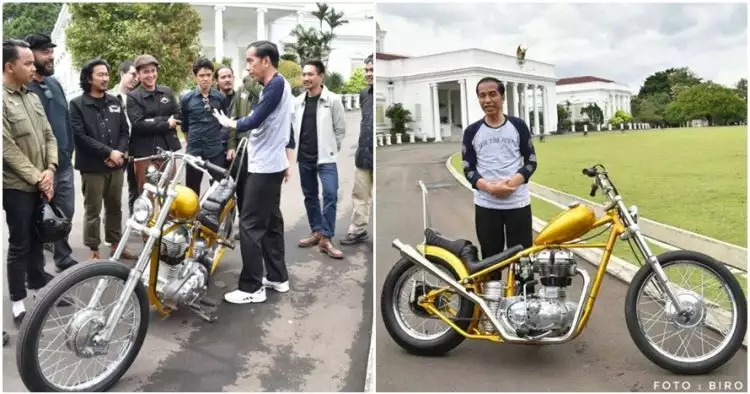 Jokowi beli sepeda motor rancangan anak bangsa, modelnya kekinian abis