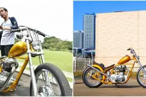 10 Potret sepeda motor Chopper baru Jokowi, harganya Rp 140 juta