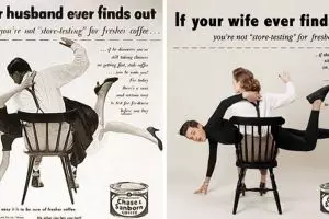 Fotografer tukar peran gender di 10 iklan jadul ini, bikin takjub 