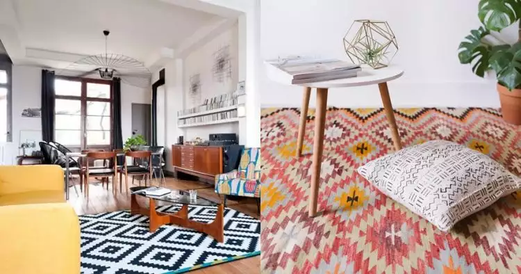 10 Motif karpet rumah ini bikin hunianmu nggak biasa, makin nyaman