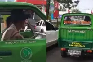 Tanpa bahan bakar, mobil ramah lingkungan di Mataram ini bikin nyengir