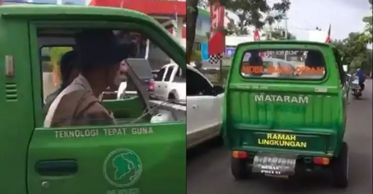 Tanpa bahan bakar, mobil ramah lingkungan di Mataram ini bikin nyengir