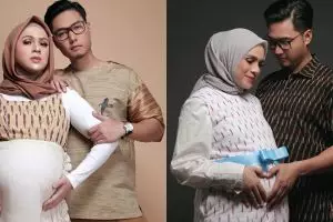 Usia kandungan 7 bulan, begini 10 gaya foto maternity ala Nycta Gina