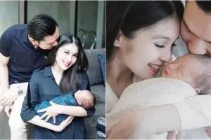 Belum genap sebulan, ini 7 potret imutnya baby Rafa anak Sandra Dewi