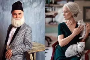 10 Gaya model berusia di atas 45 tahun ini kece abis, anak muda kalah