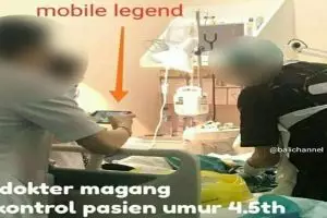 Pasien mengerang kesakitan, dokter ini malah asyik main Mobile Legend