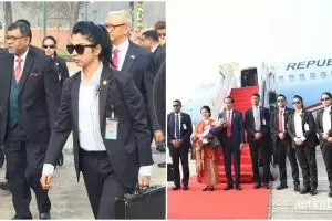 Foto paspampres cantik yang kawal Jokowi ini bikin gagal fokus