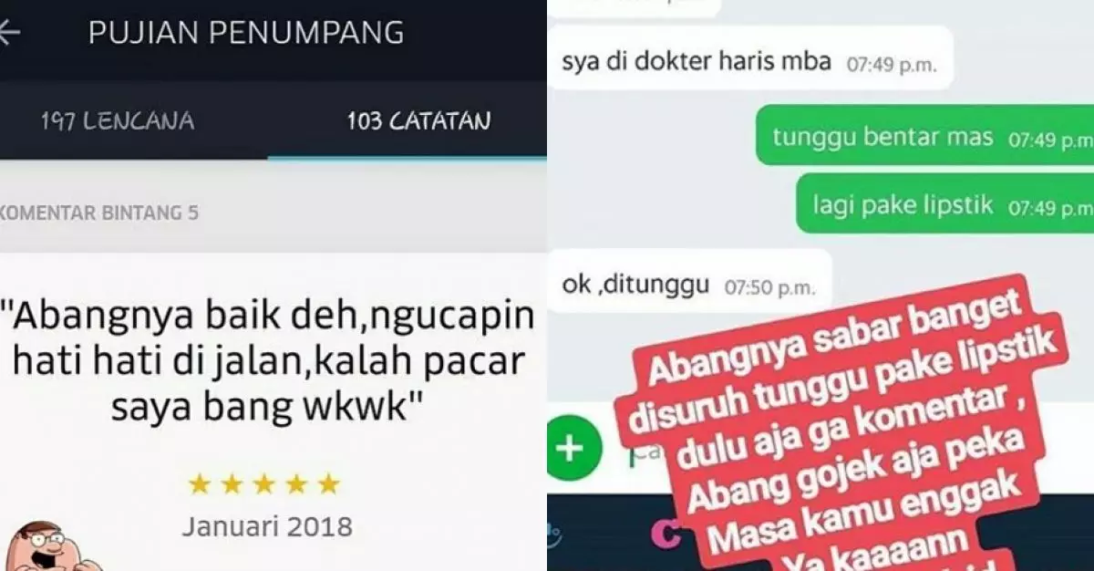 Awas baper, 10 pujian penumpang ke ojek online bikin senyum sendiri