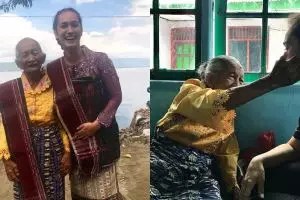 Penuhi niatnya, Alexandra Gottardo akhirnya bertemu nenek Saulina