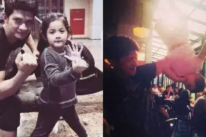 8 Momen kedekatan Iko Uwais dan sang anak, suka tirukan adegan laga